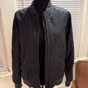 icebreaker merino loft medium goth gray black jacket (wool batting and inside)